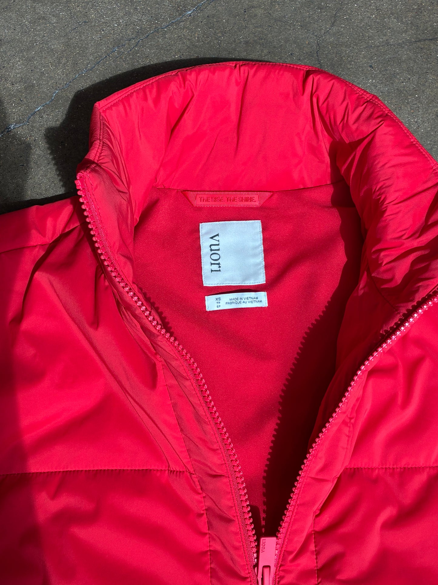 Red Vuori Quilted Jacket