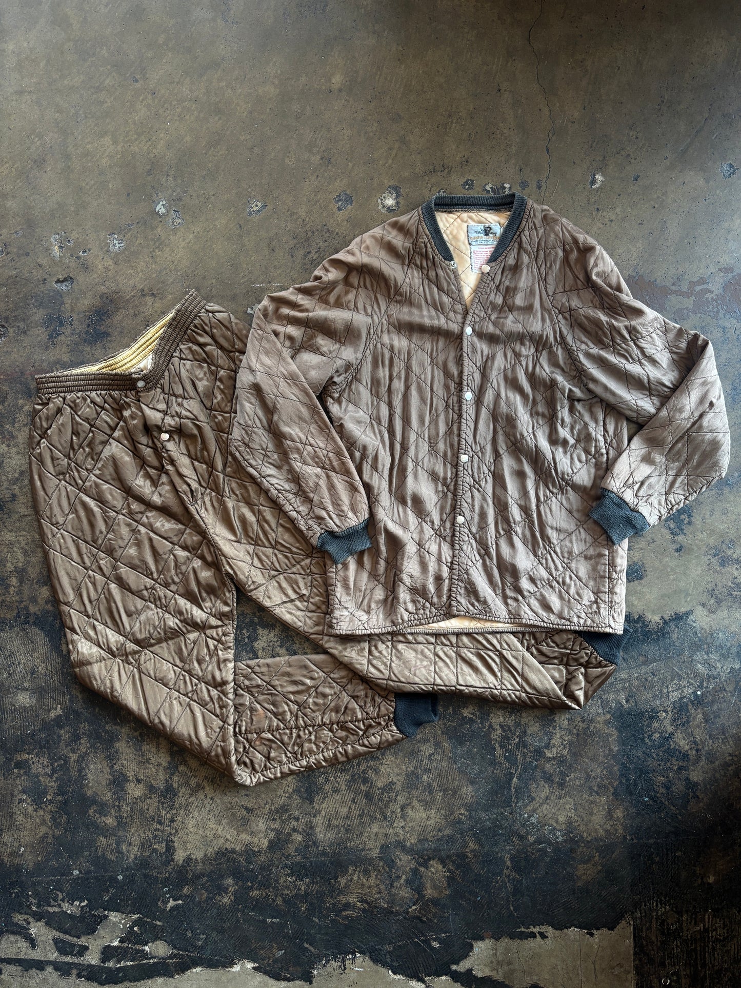 Brown Quilted Pants