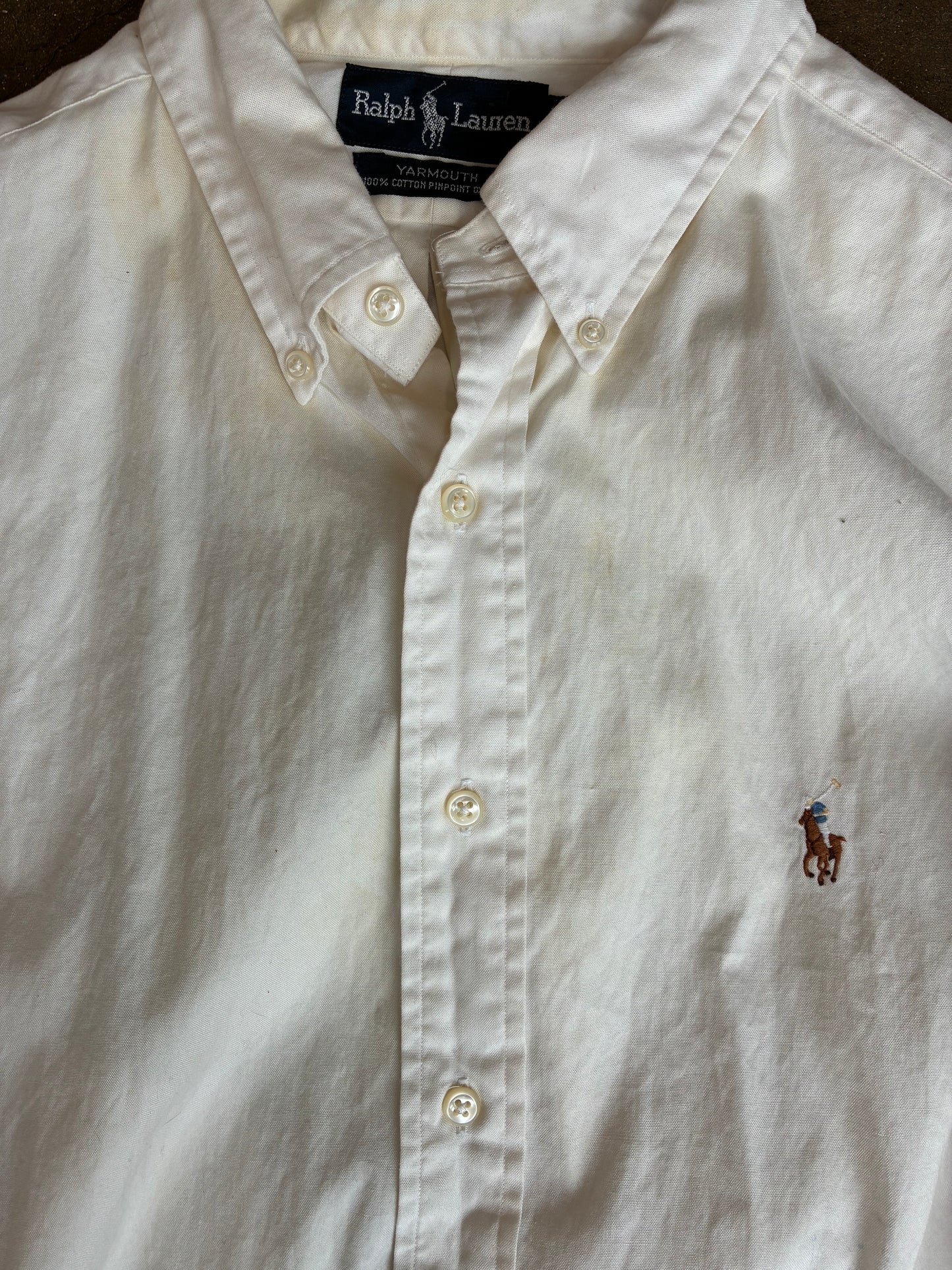 Off White Ralph Lauren Oxford Shirt