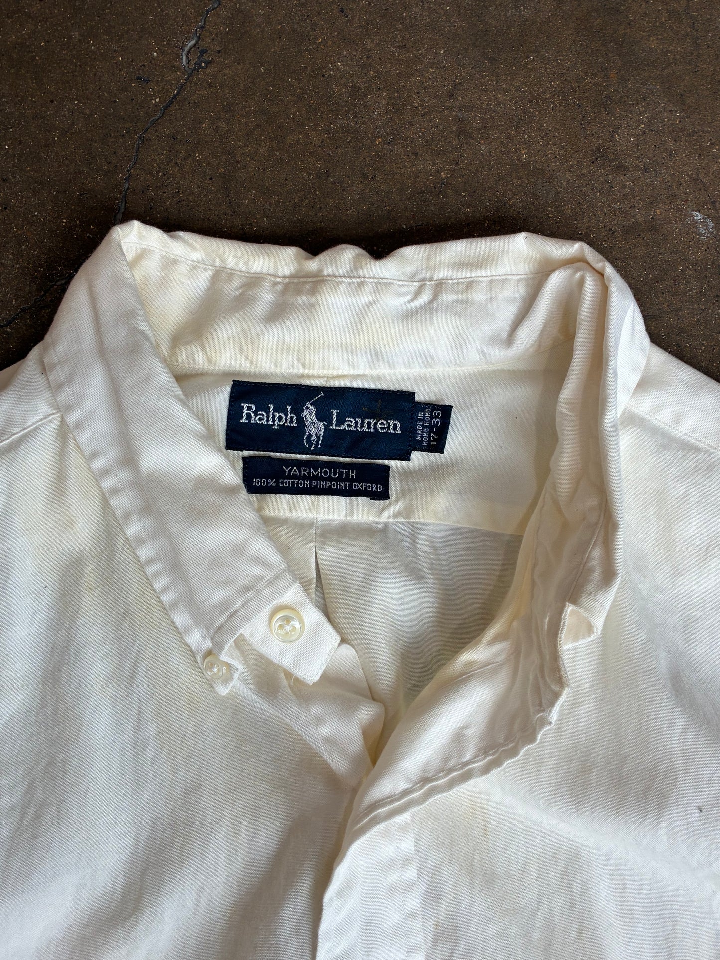 Off White Ralph Lauren Oxford Shirt
