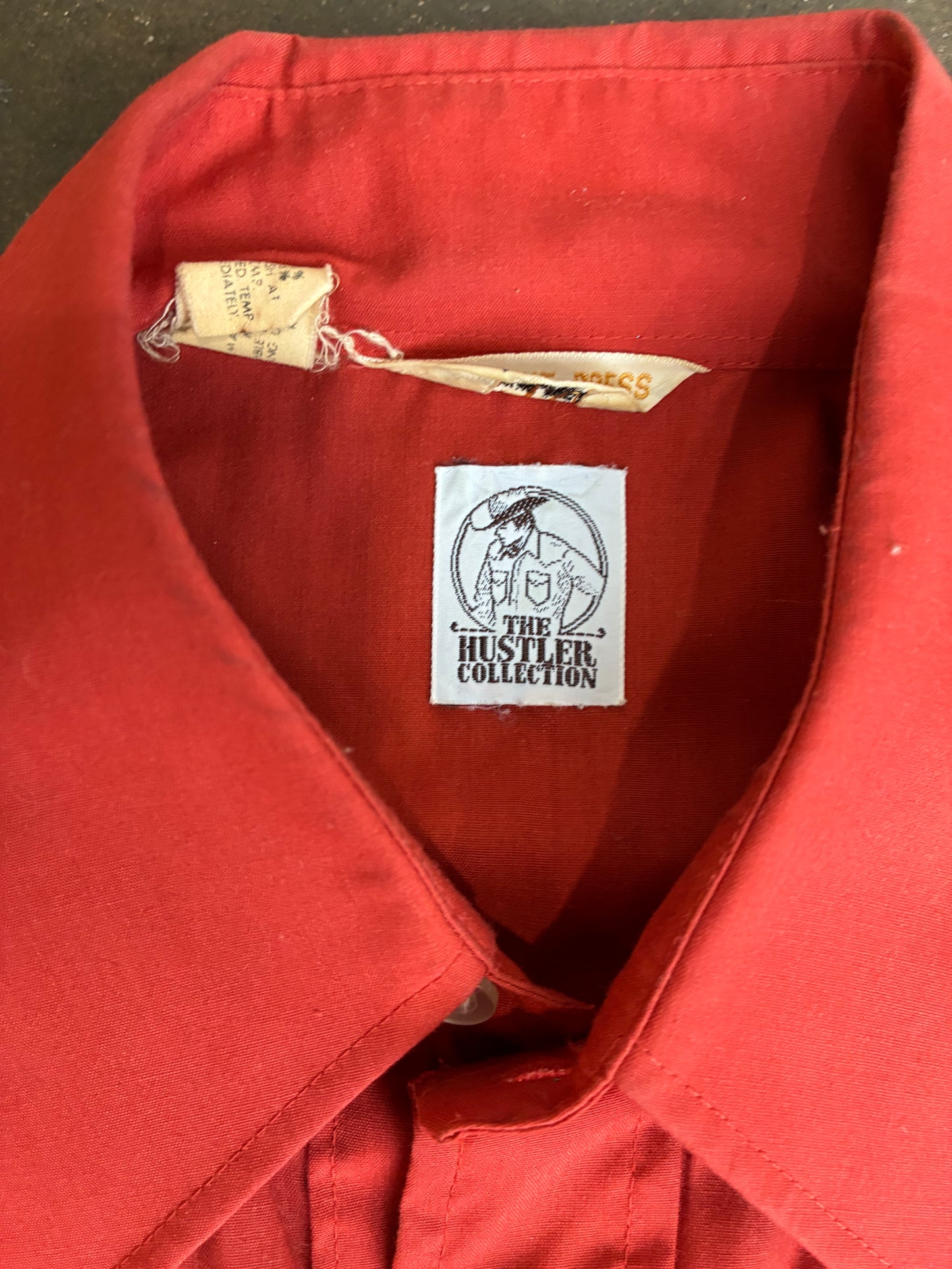 Burnt Orange Pearl Snap Shirt