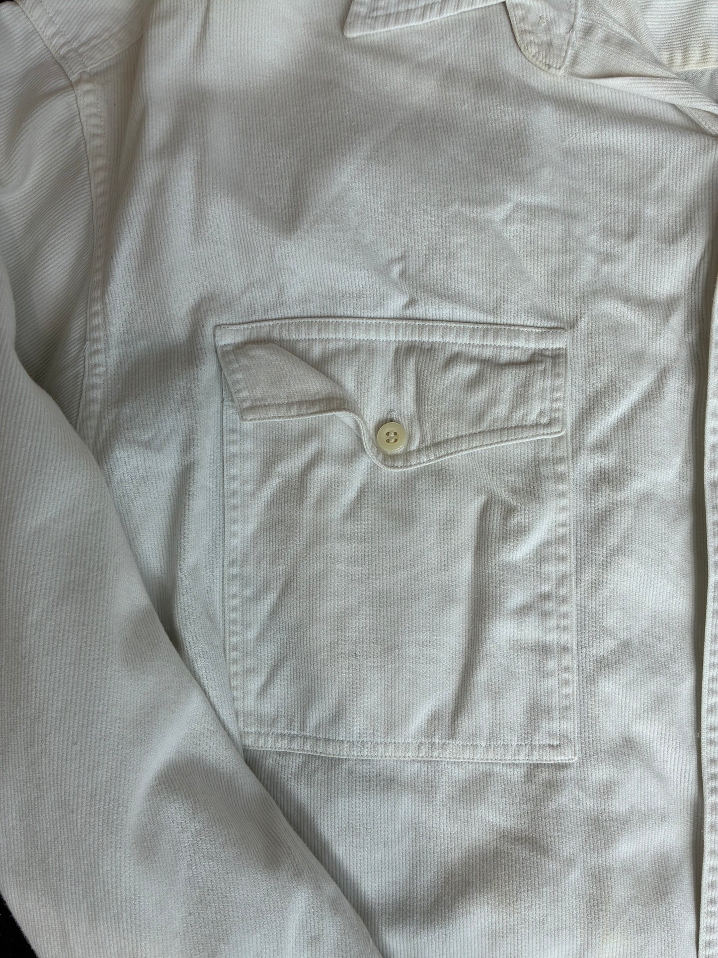 White Gap Button Up