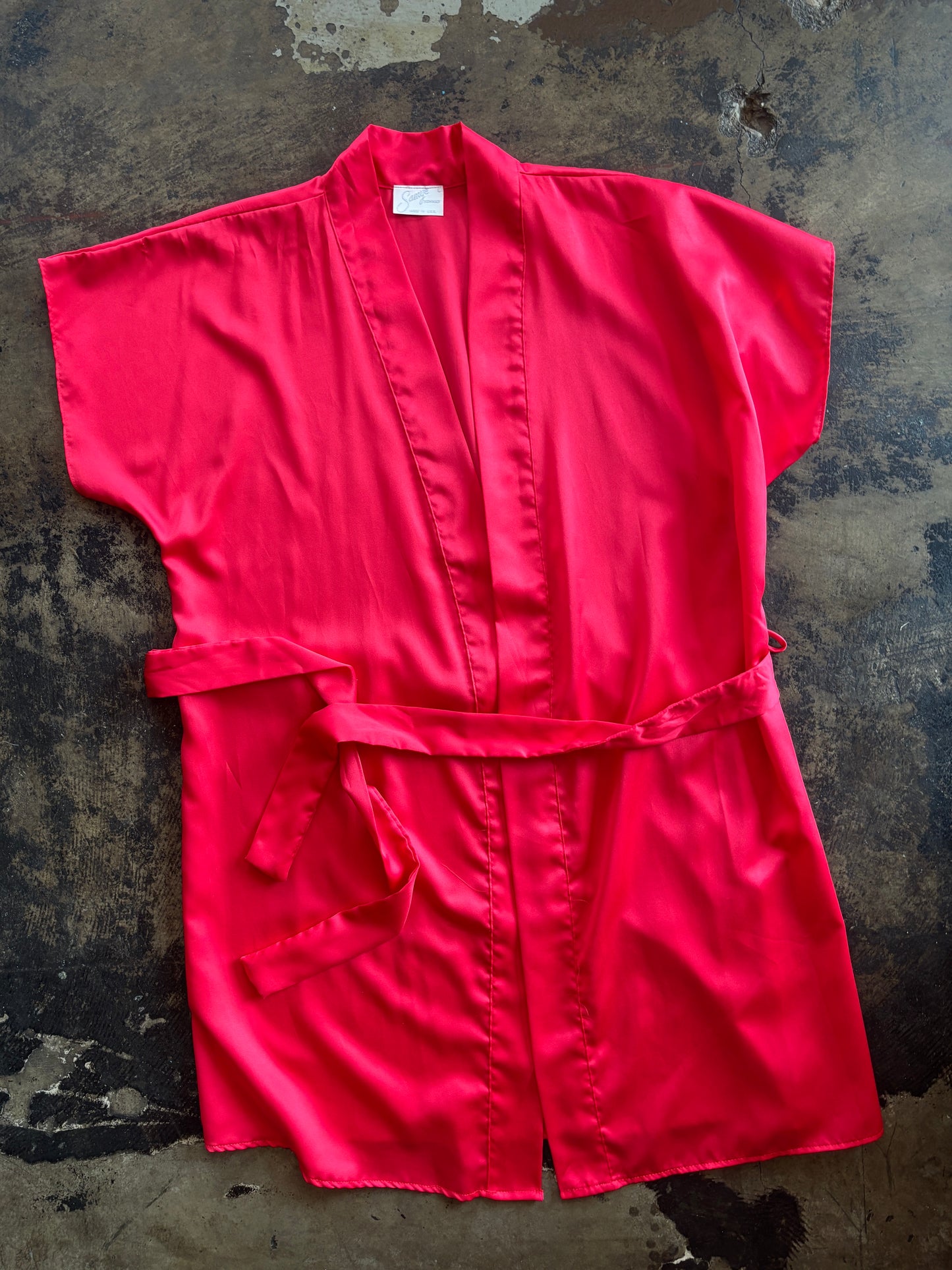 Red Silk Nightie Set