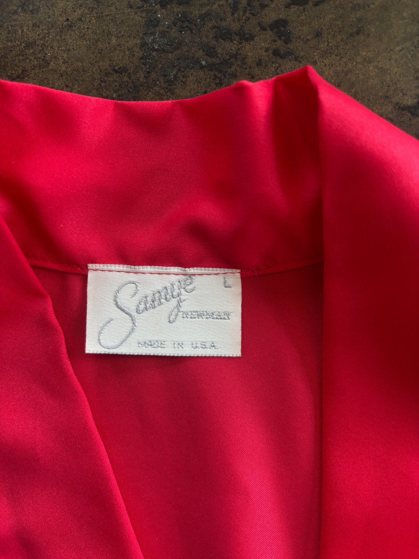 Red Silk Nightie Set