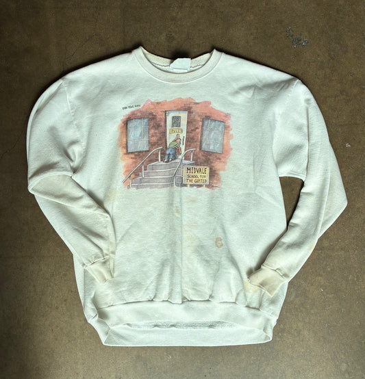 The Far Side White Crewneck Sweater