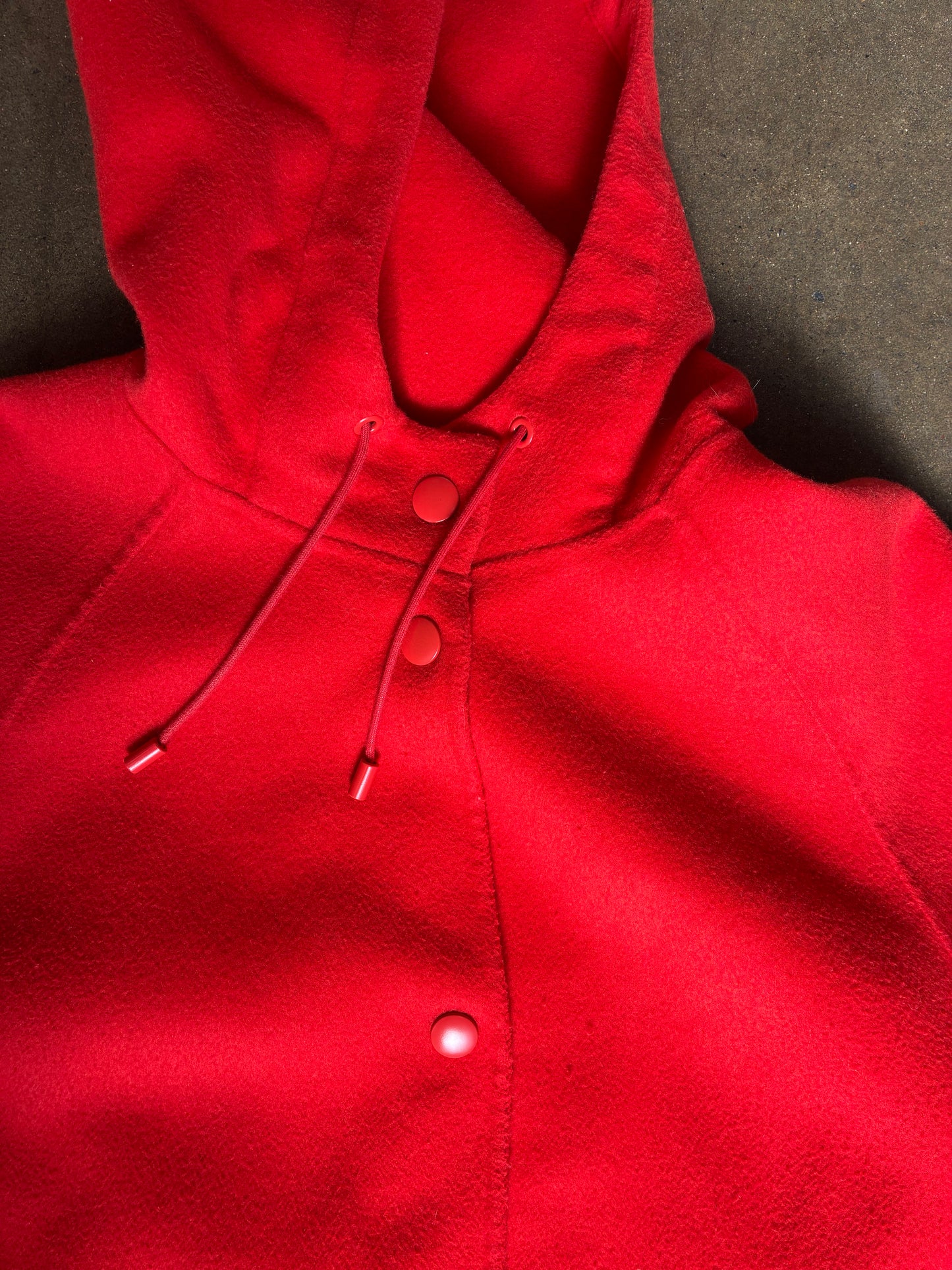 Bright Red Wool Jacket