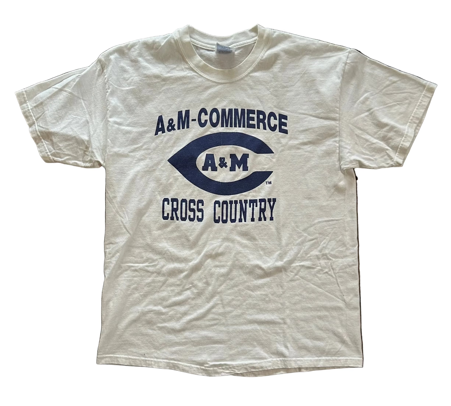 White A&M Commerce Cross Country Tee