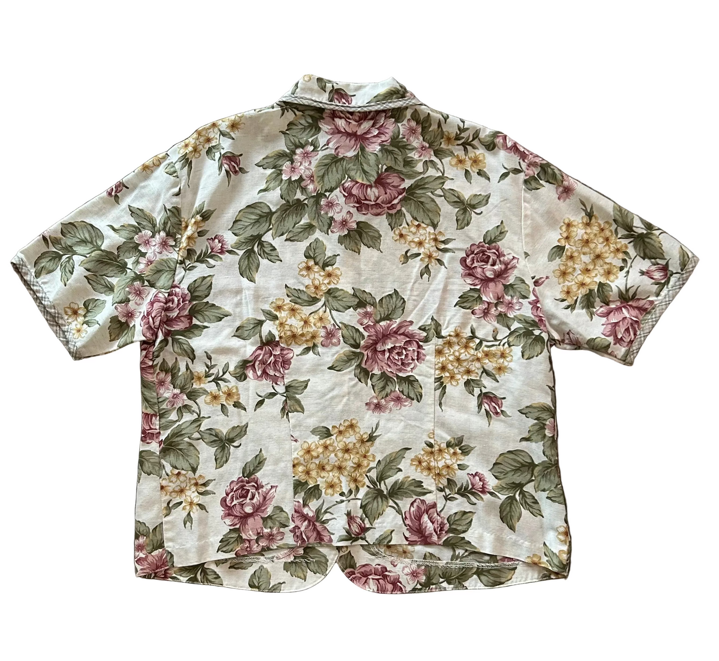 Teddi Cream Floral Print Skirt Suit Set