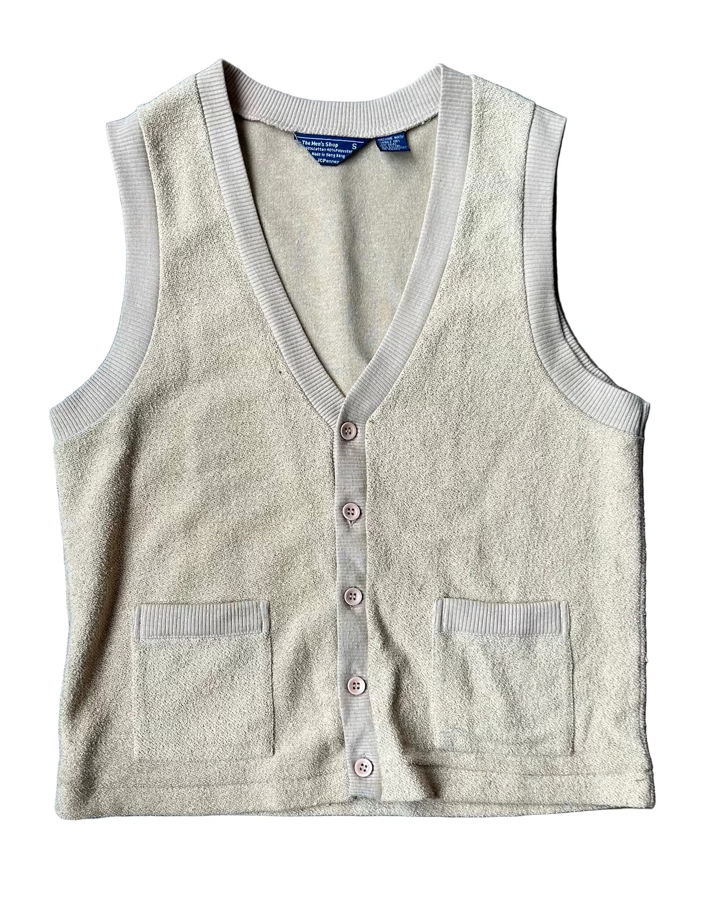 The Men's Shop Tan Vest W/ Pockets