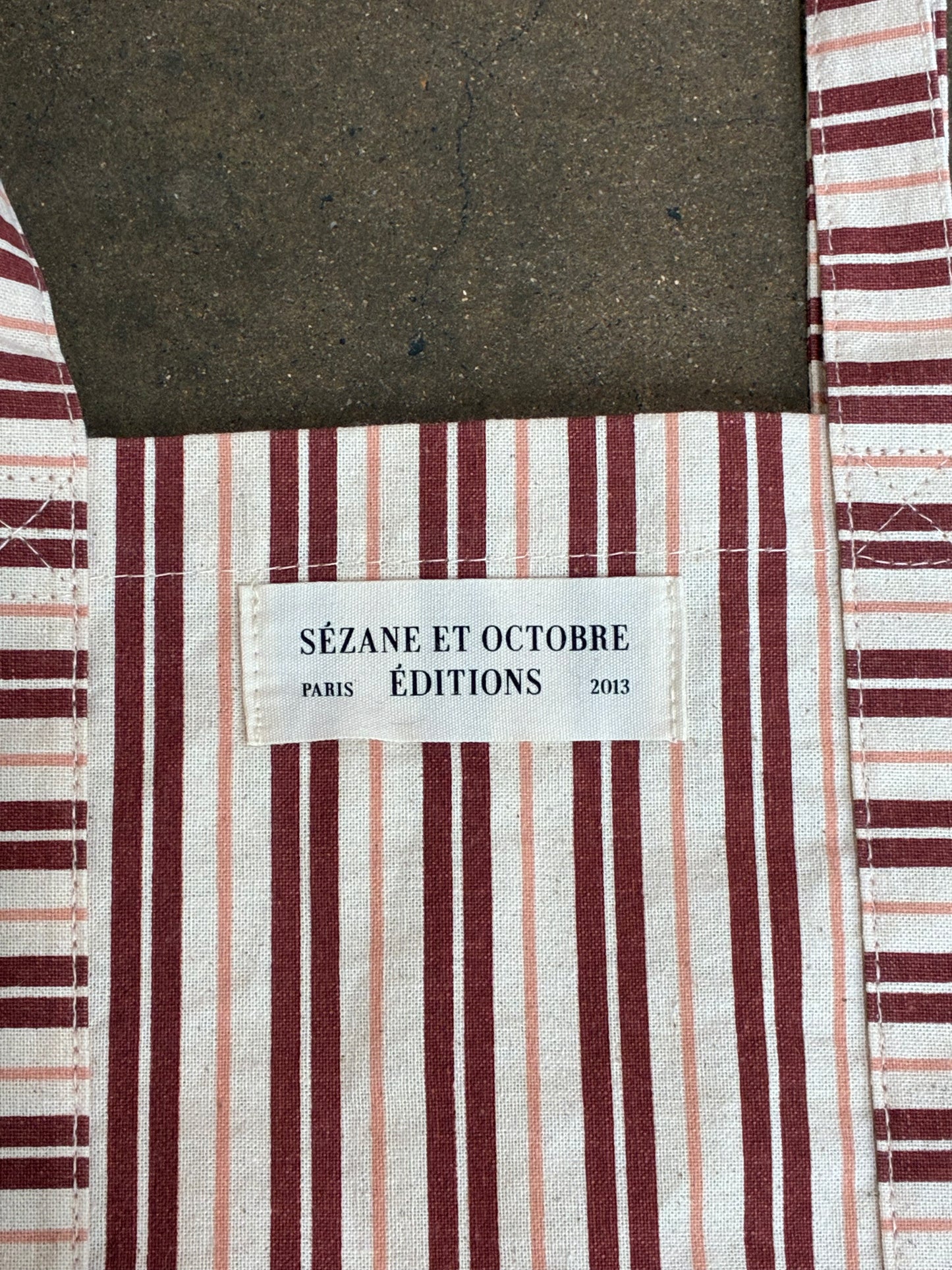 Sezane Striped Tote