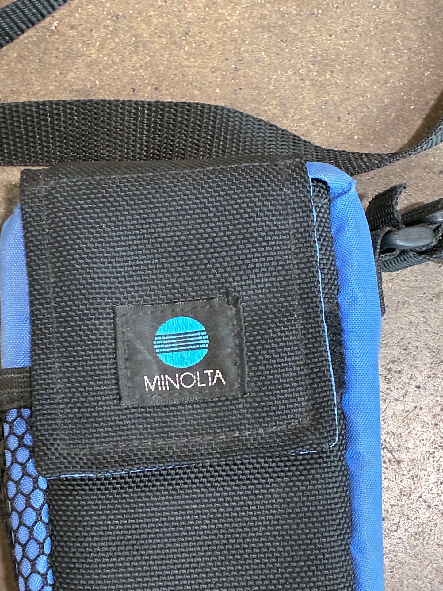Blue Minolta Camera Bag
