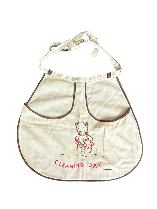 Kitten Cleaning Day Apron