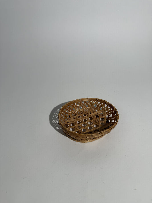 Small Oval Rattan Basket
