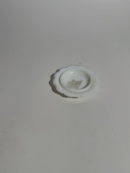 Small Milk Glass Trinket Dish