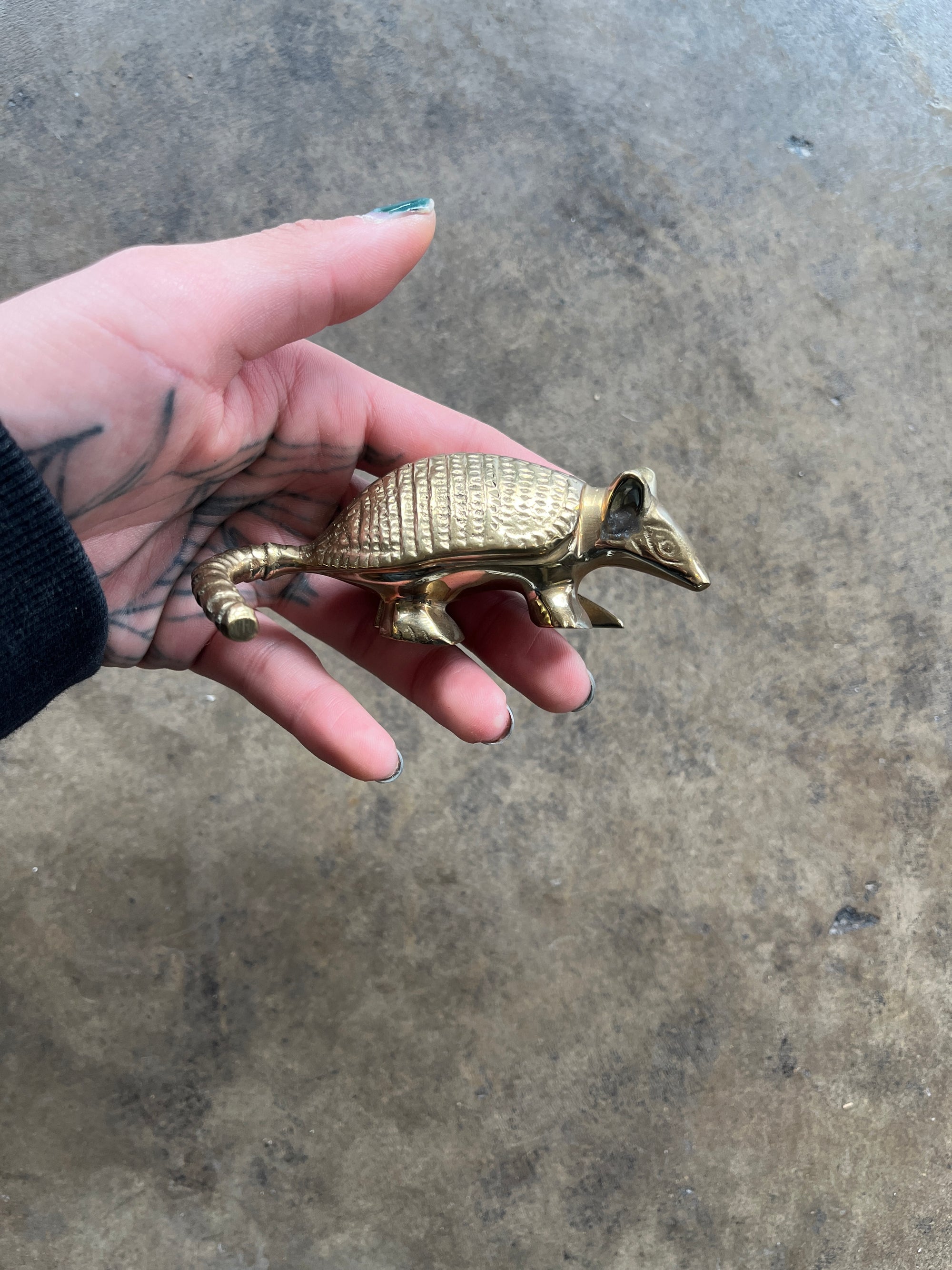 Brass Armadillo Paperweight