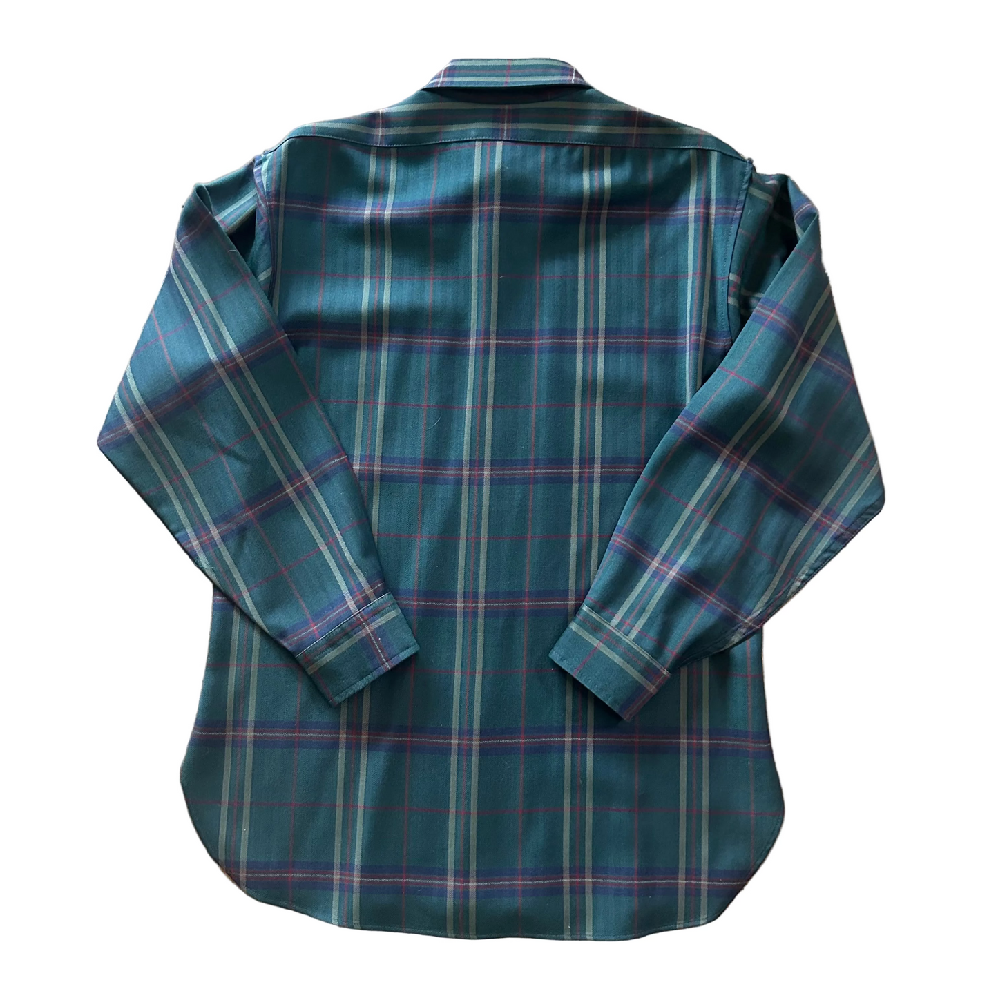 Green Plaid Pendleton Long Sleeve Button Down