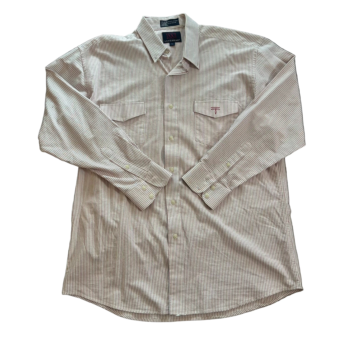 Red Striped Lucchese Button Up