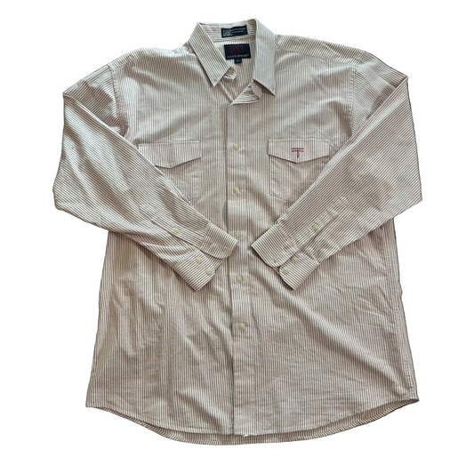 Red Striped Lucchese Button Up