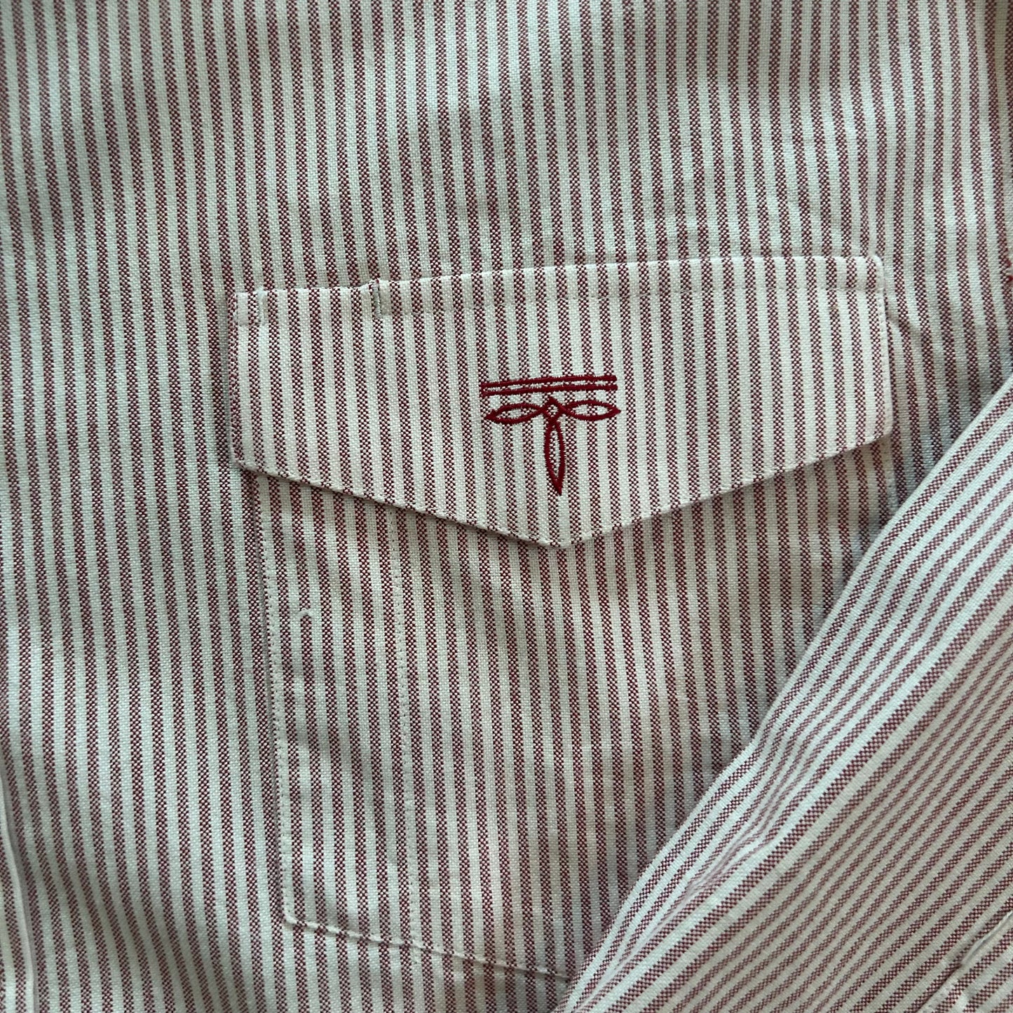 Red Striped Lucchese Button Up