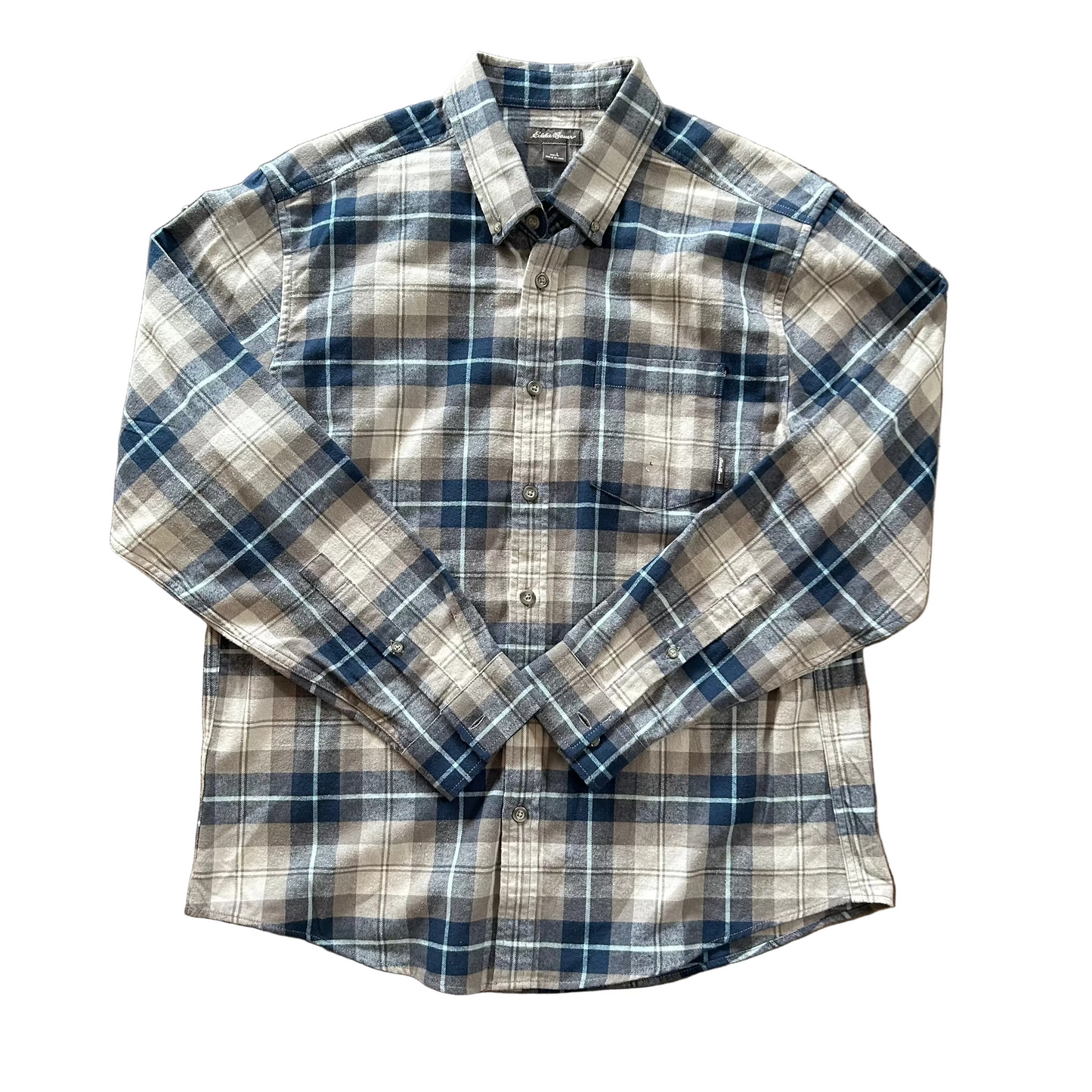 Blue Plaid Eddie Bauer Button up
