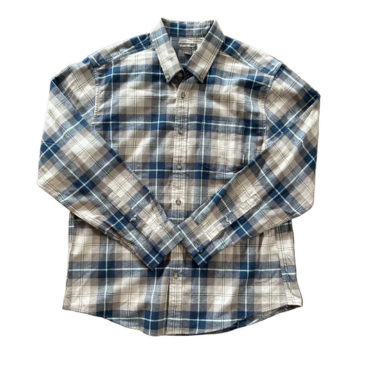 Blue Plaid Eddie Bauer Button up