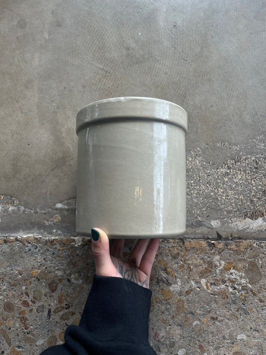 Beige Ceramic Canister
