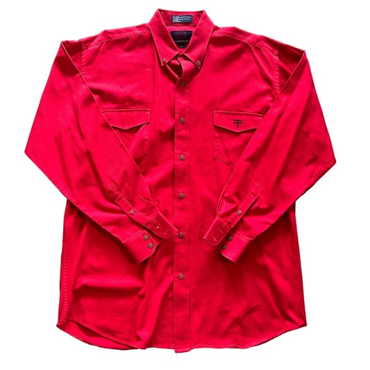 Red Lucchese Button Up
