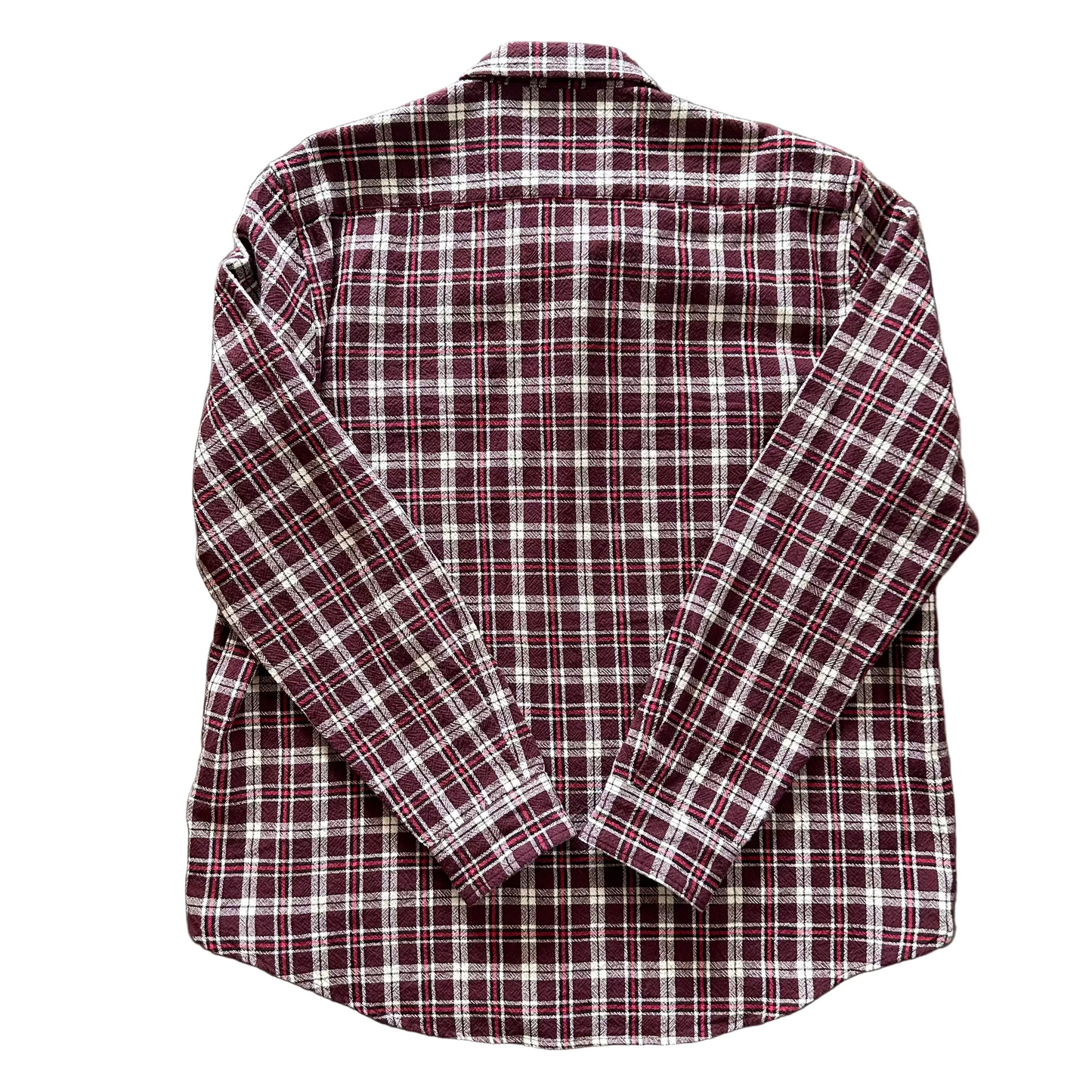 Maroon Plaid Levi Button Up