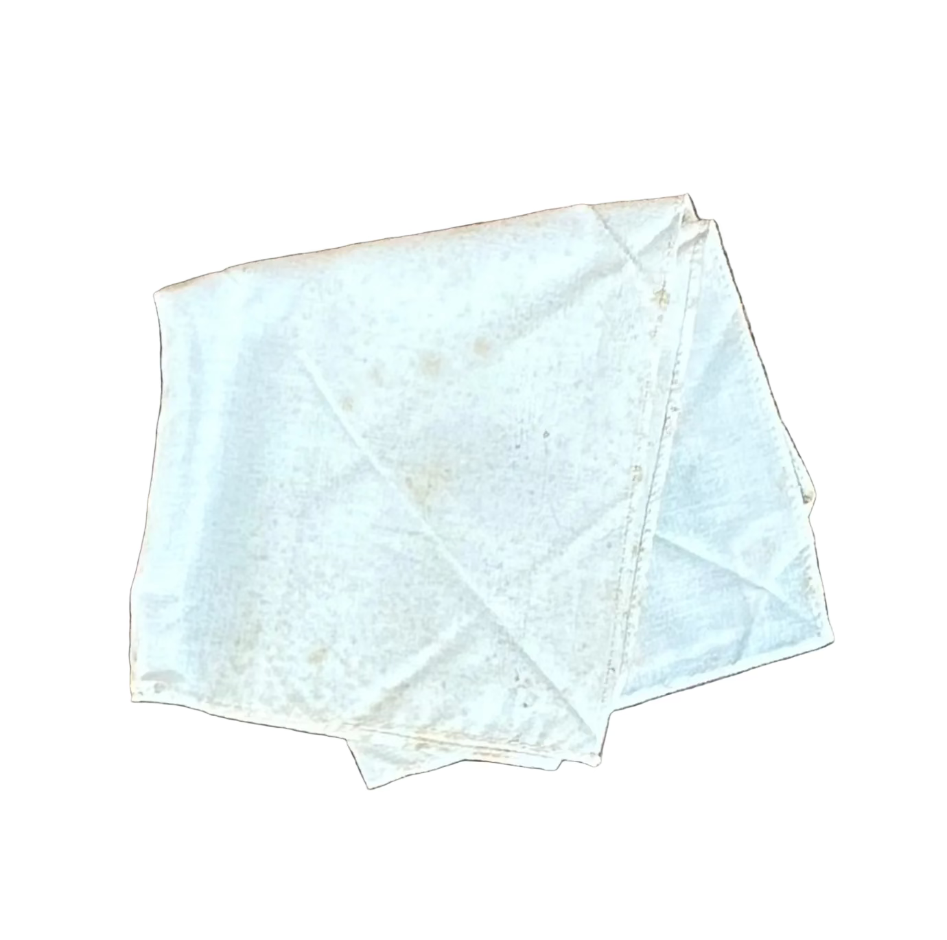 White Floral Embroidered Handkerchief