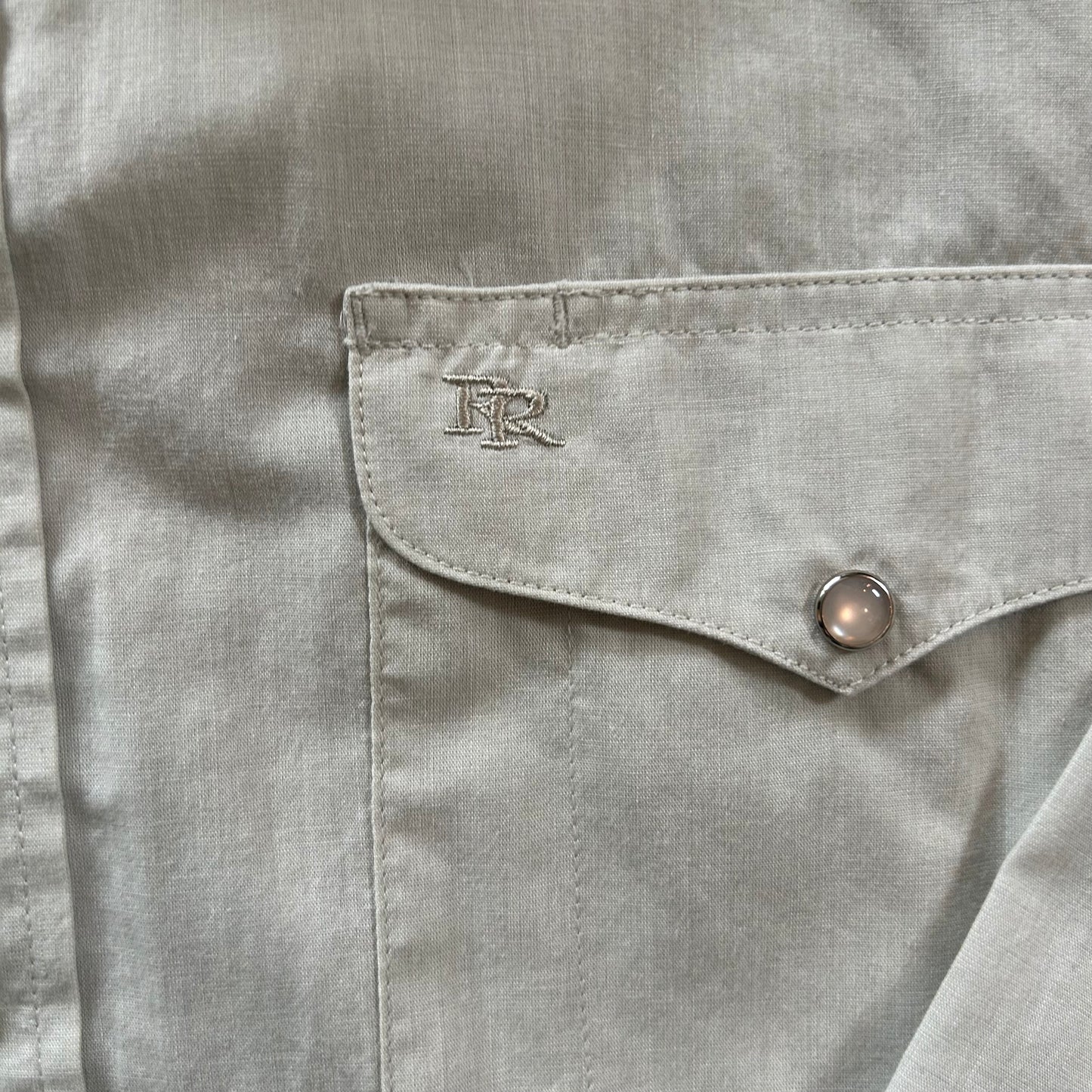Light Gray Resistol Pearl Snap