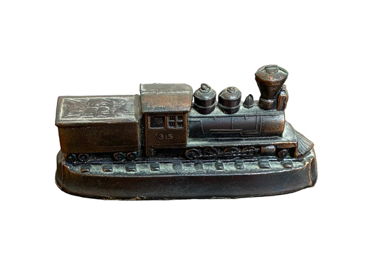Copper Train Figurine