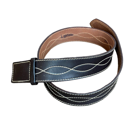 Leather Belt w/ Mike Buckle
