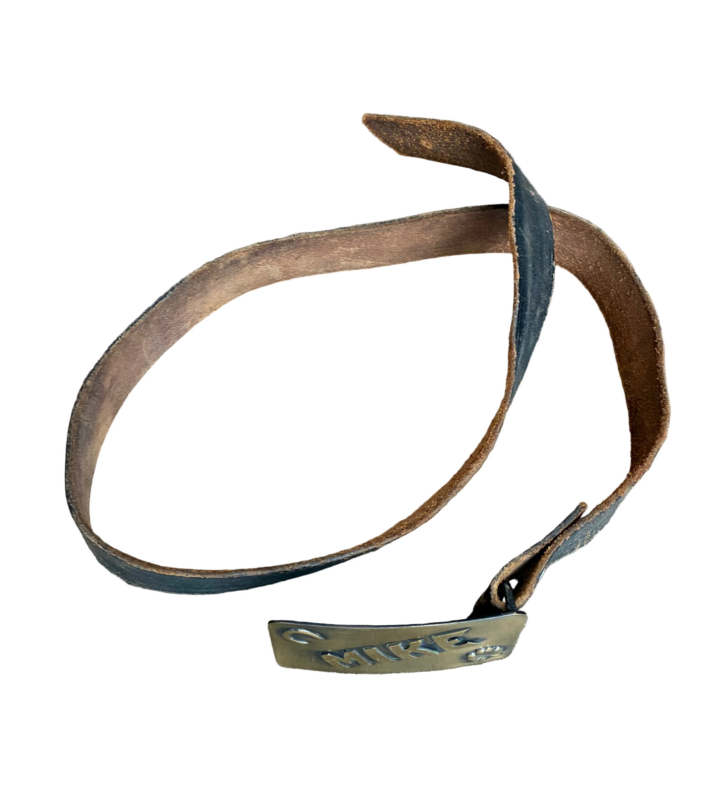 Leather Belt w/ Mike Buckle