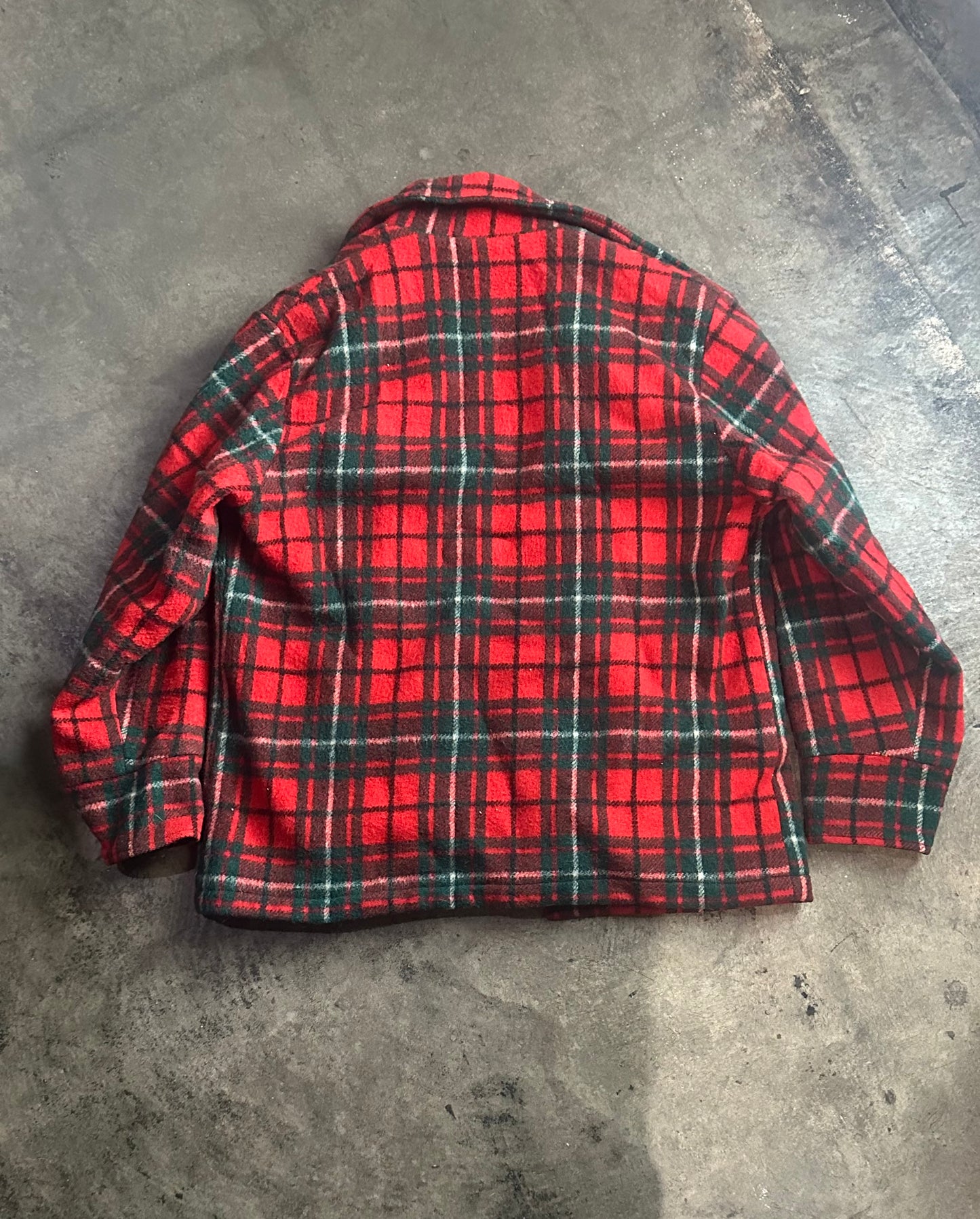 Sears Sportswear Plaid Wool Coat