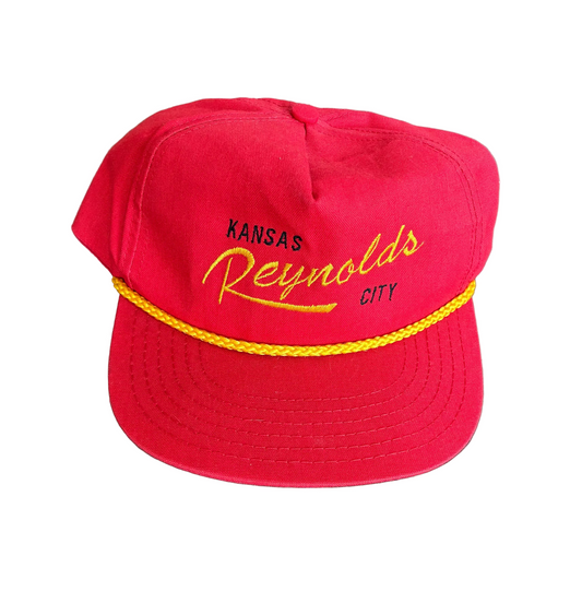 Red Kansas City Reynolds Rope Brim Hat
