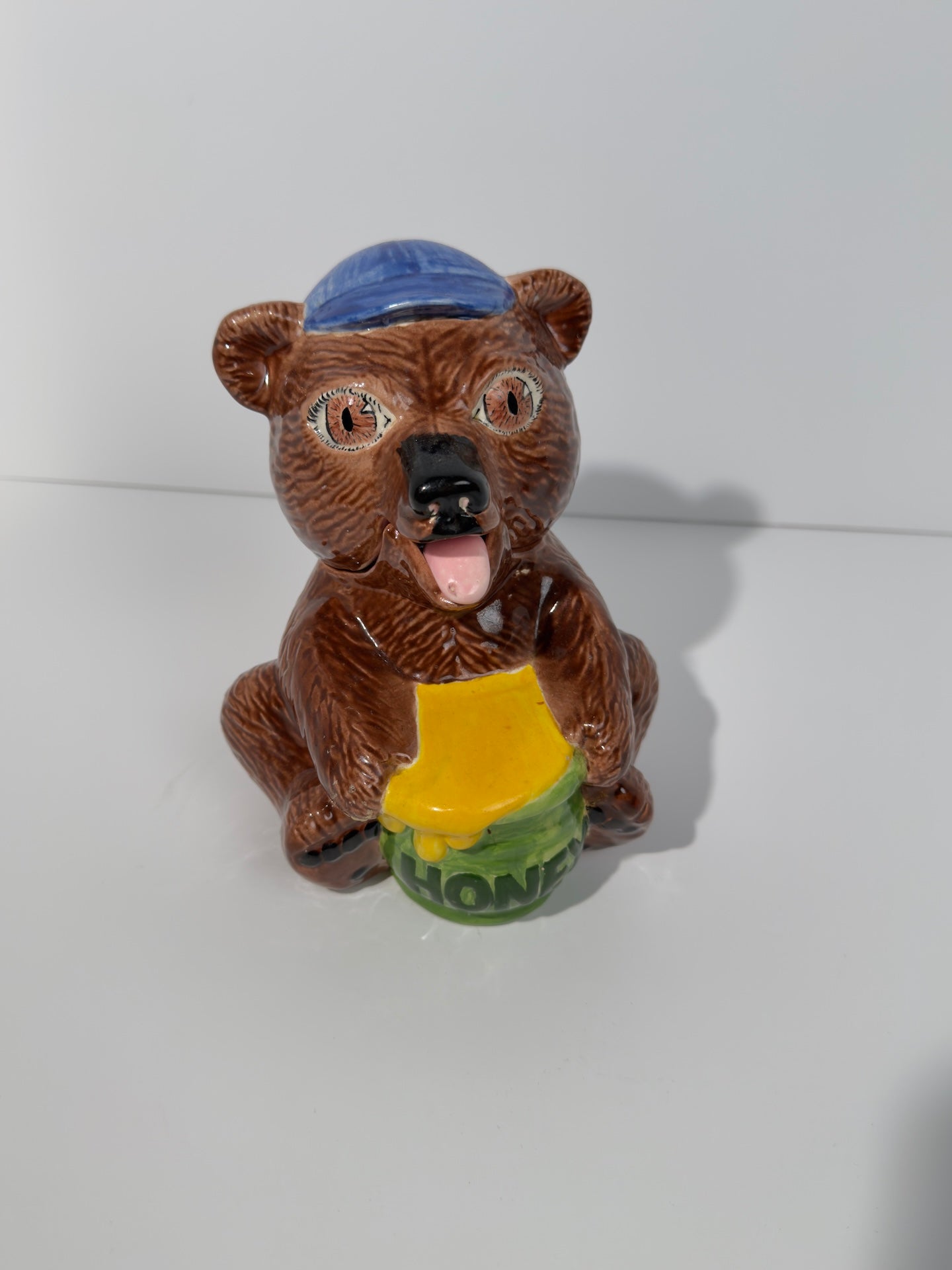 Ceramic Bear Honey Pot with Spoon