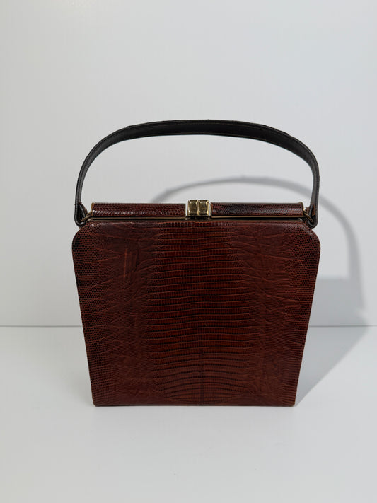 Brown Crocodile Pocketbook