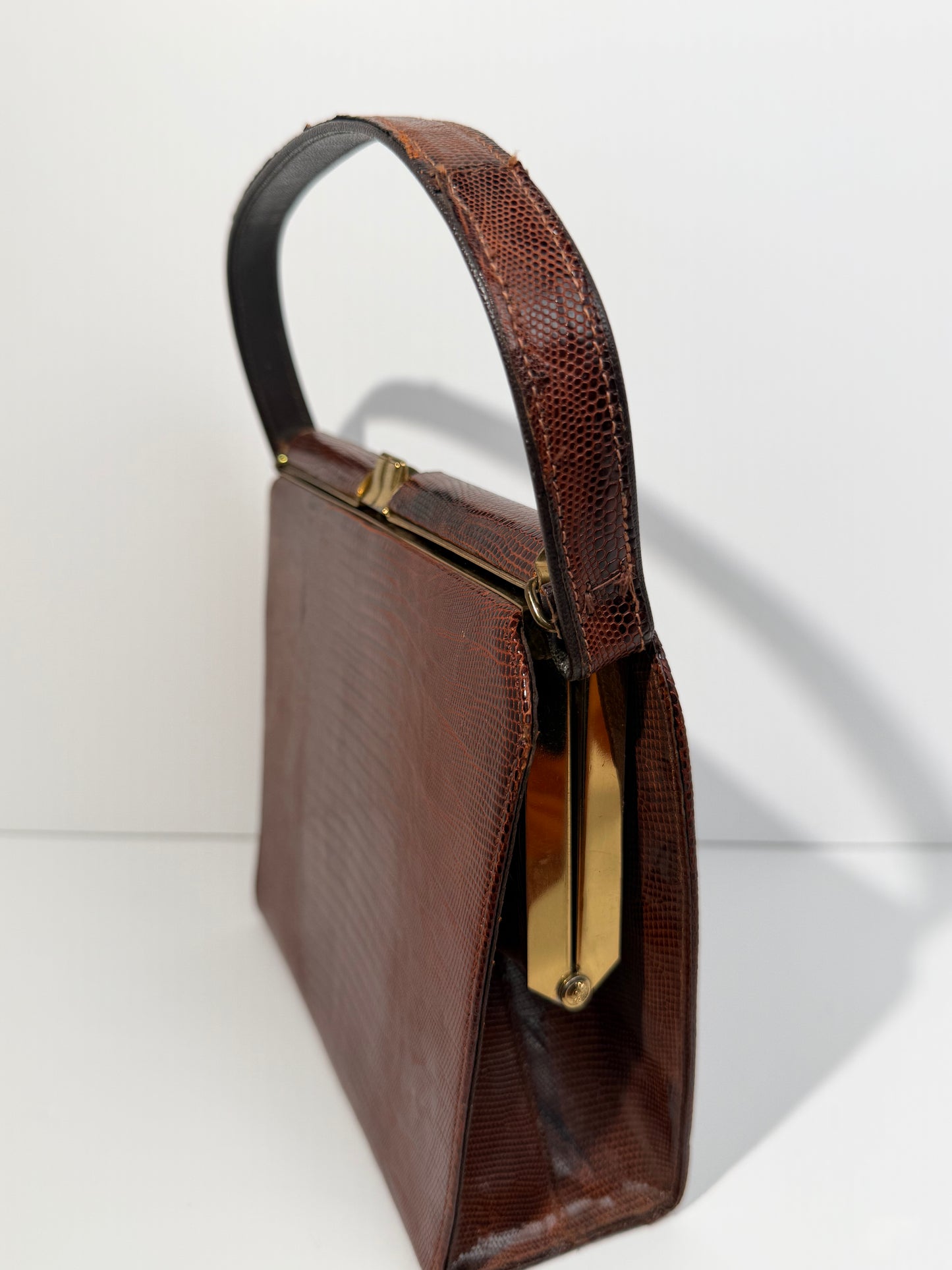 Brown Crocodile Pocketbook