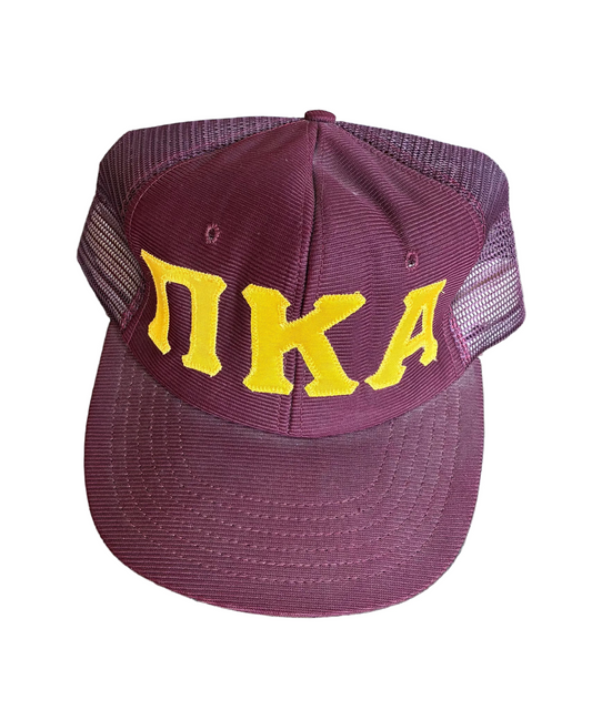 Maroon Greek Trucker Hat