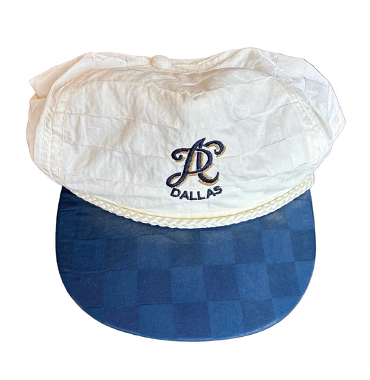 White + Blue DAC Rope Brim Hat