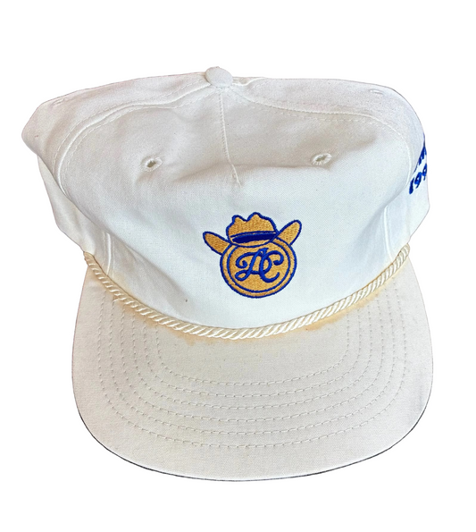White DAC Rope Brim Hat