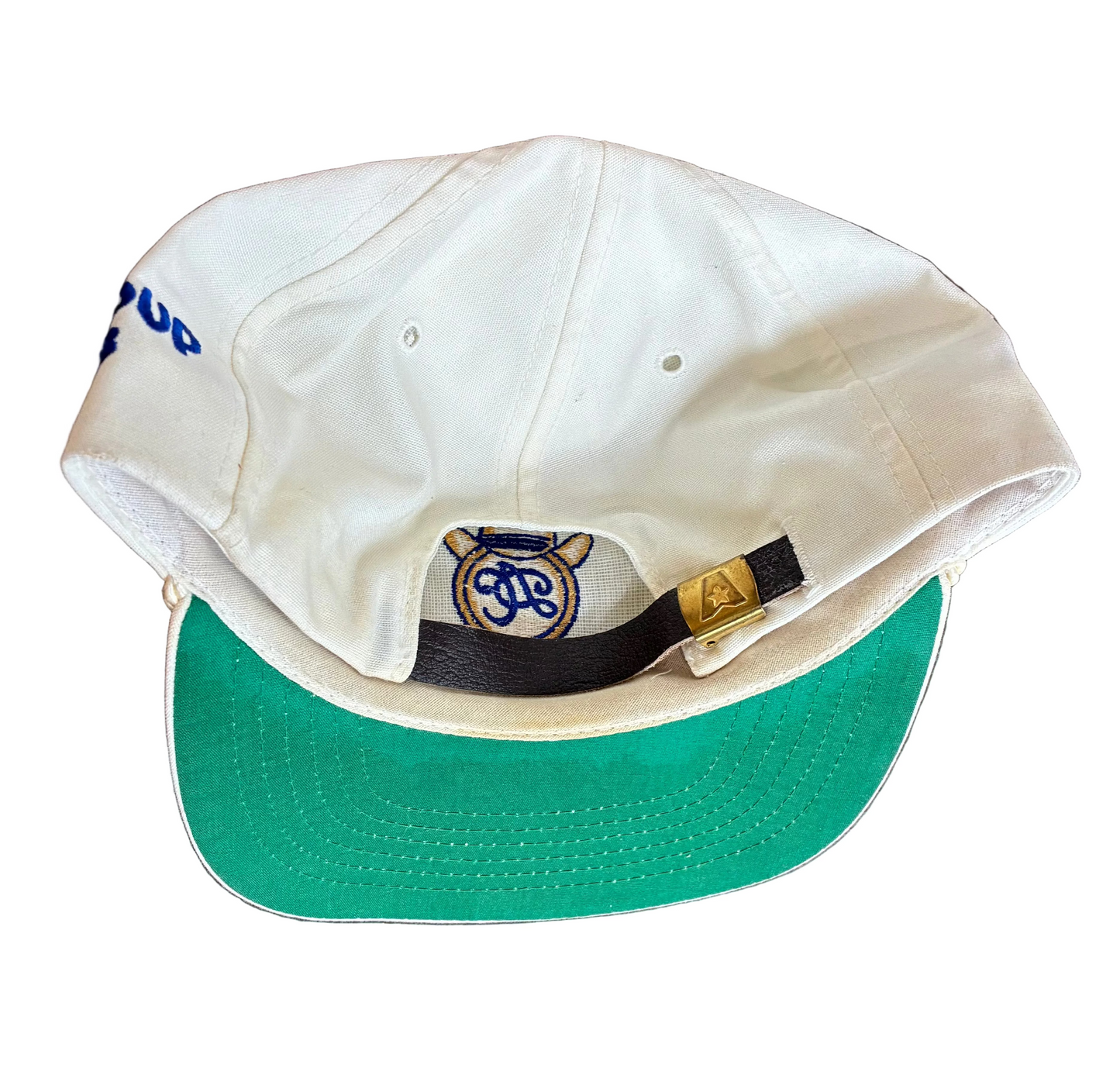 White DAC Rope Brim Hat