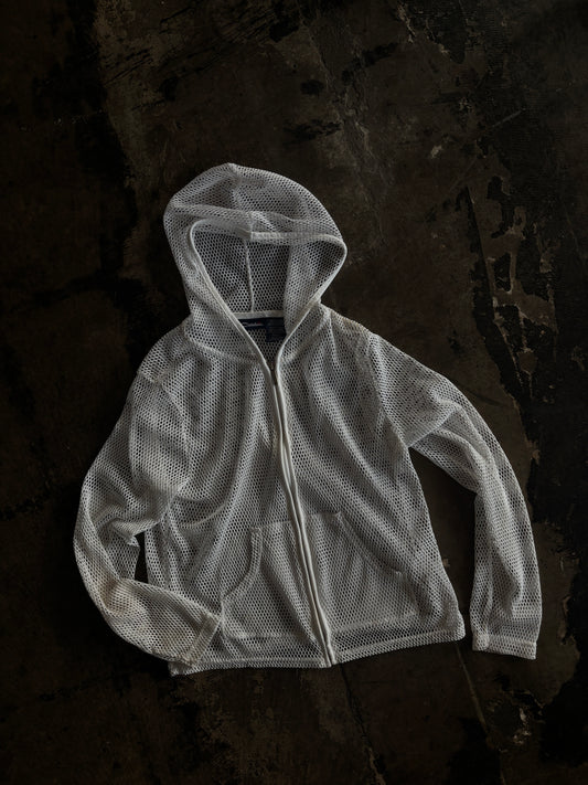 Catalina White Mesh Zip Up