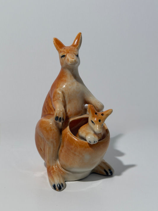 Ceramic Kangaroo Salt + Pepper Shakers