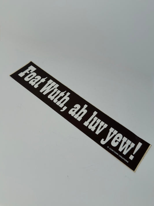Brown Foat Wuth Large Bumper Sticker