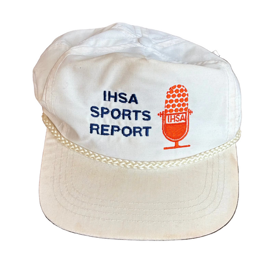 IHSA Sports Report White Rope Brim Hat
