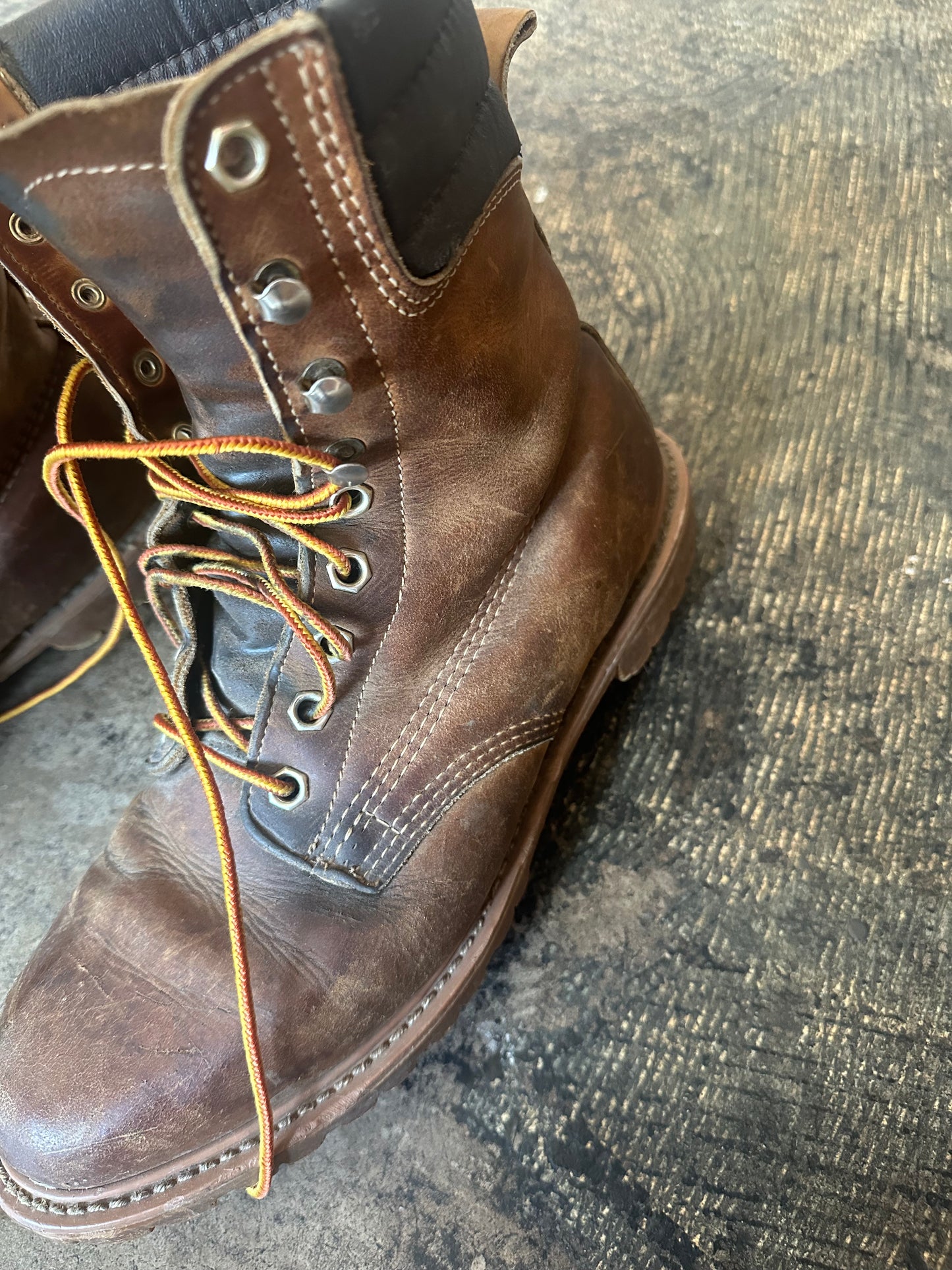 Montblanc Brown Leather Work Boots