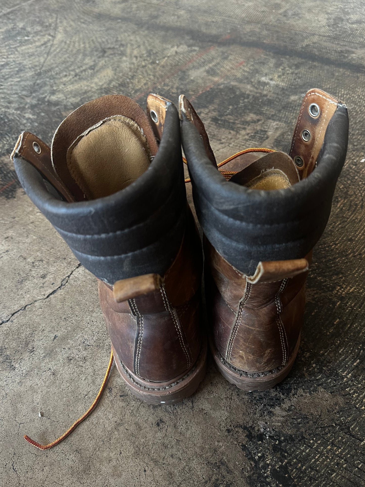 Montblanc Brown Leather Work Boots