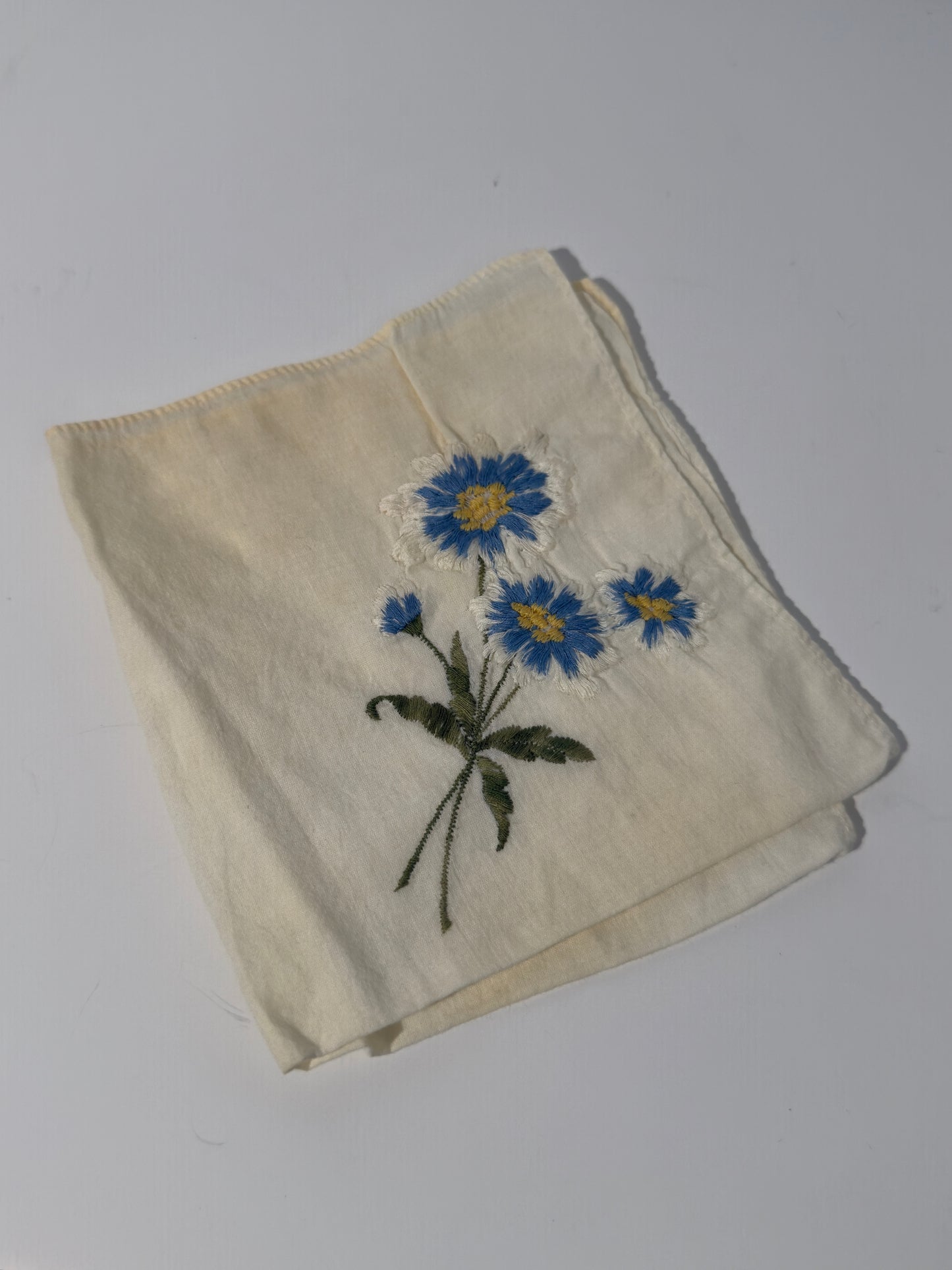 Blue Wild Flower Handkerchief