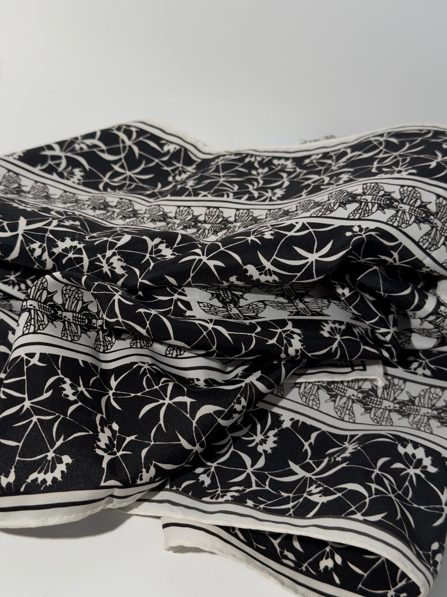 Black and White Moth Bandana